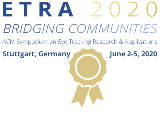 Best paper award at ETRA 2020