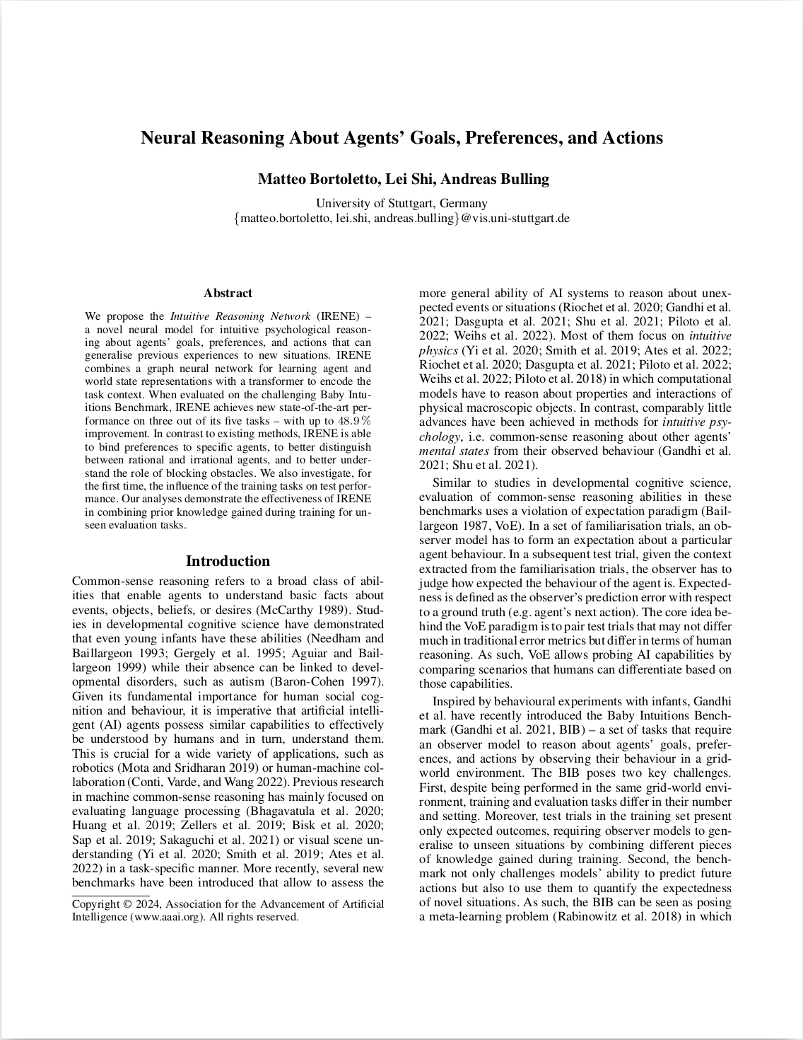 Neural Reasoning About Agents’ Goals, Preferences, and Actions
