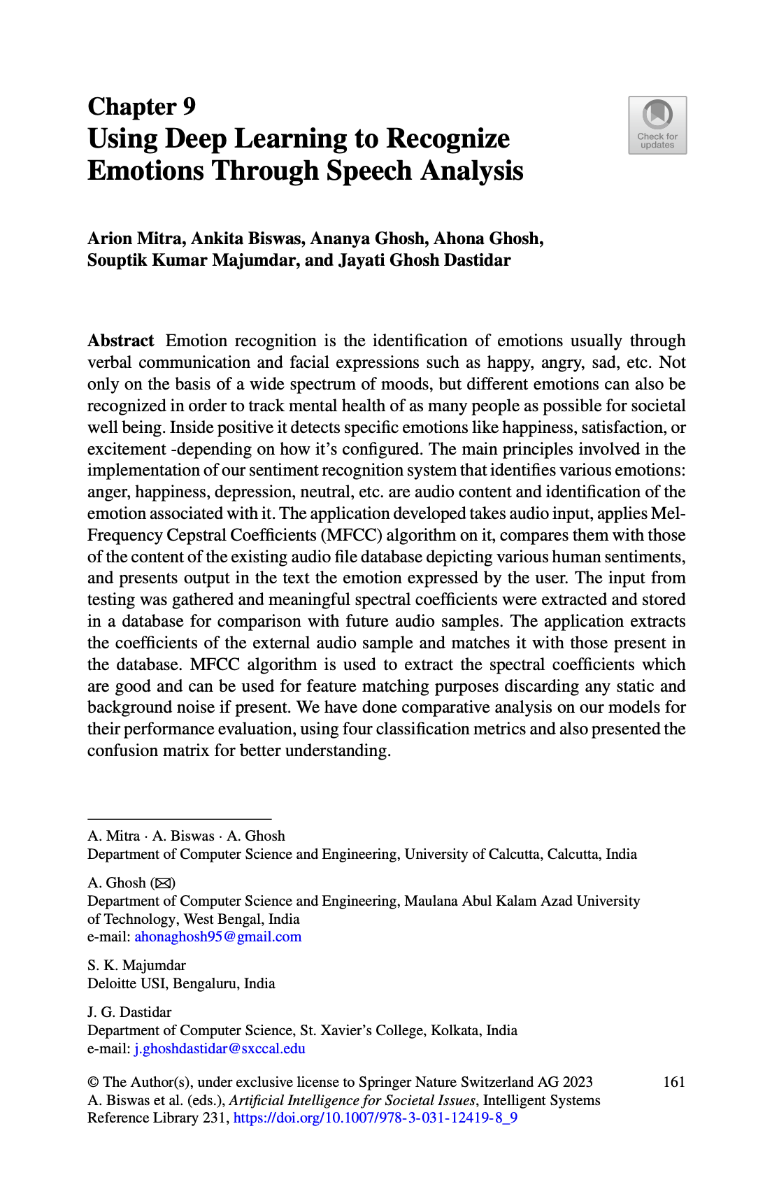 Using Deep Learning to Recognize Emotions Through Speech Analysis